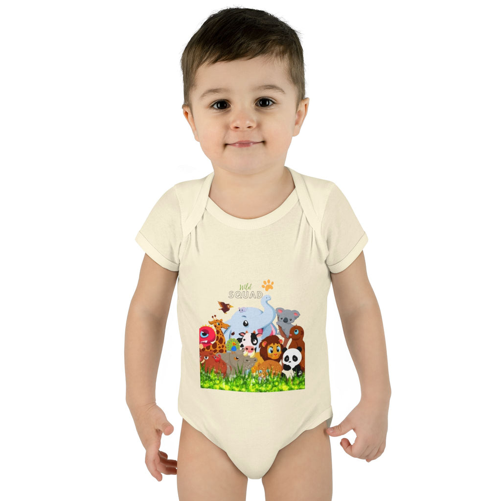 Cute Animal Print Infant Bodysuit - Adorable Baby Gift