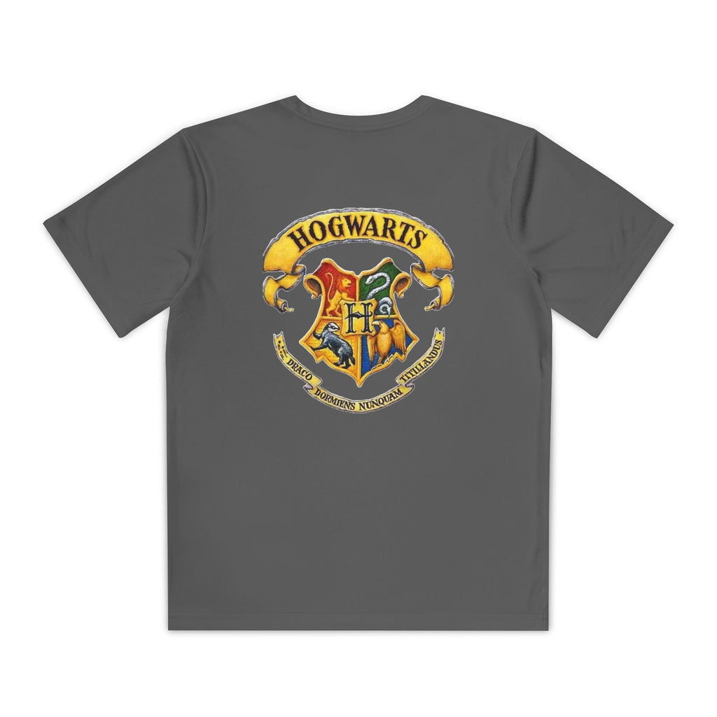 Harry Potter Youth Tee — Hogwarts Crest Back Graphic