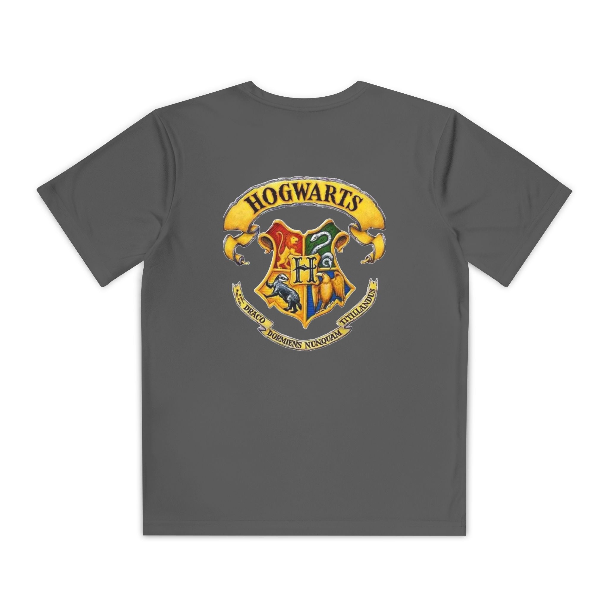 Harry Potter Youth Tee — Hogwarts Crest Back Graphic