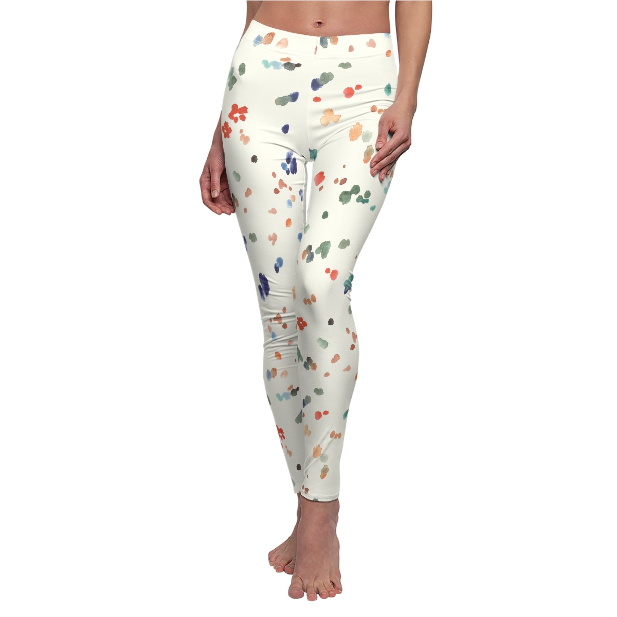 Women’s AOP Casual Leggings - Colorful Patterned Activewear for Everyday Comfort
