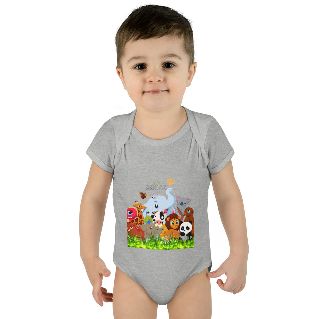 Cute Animal Print Infant Bodysuit - Adorable Baby Gift