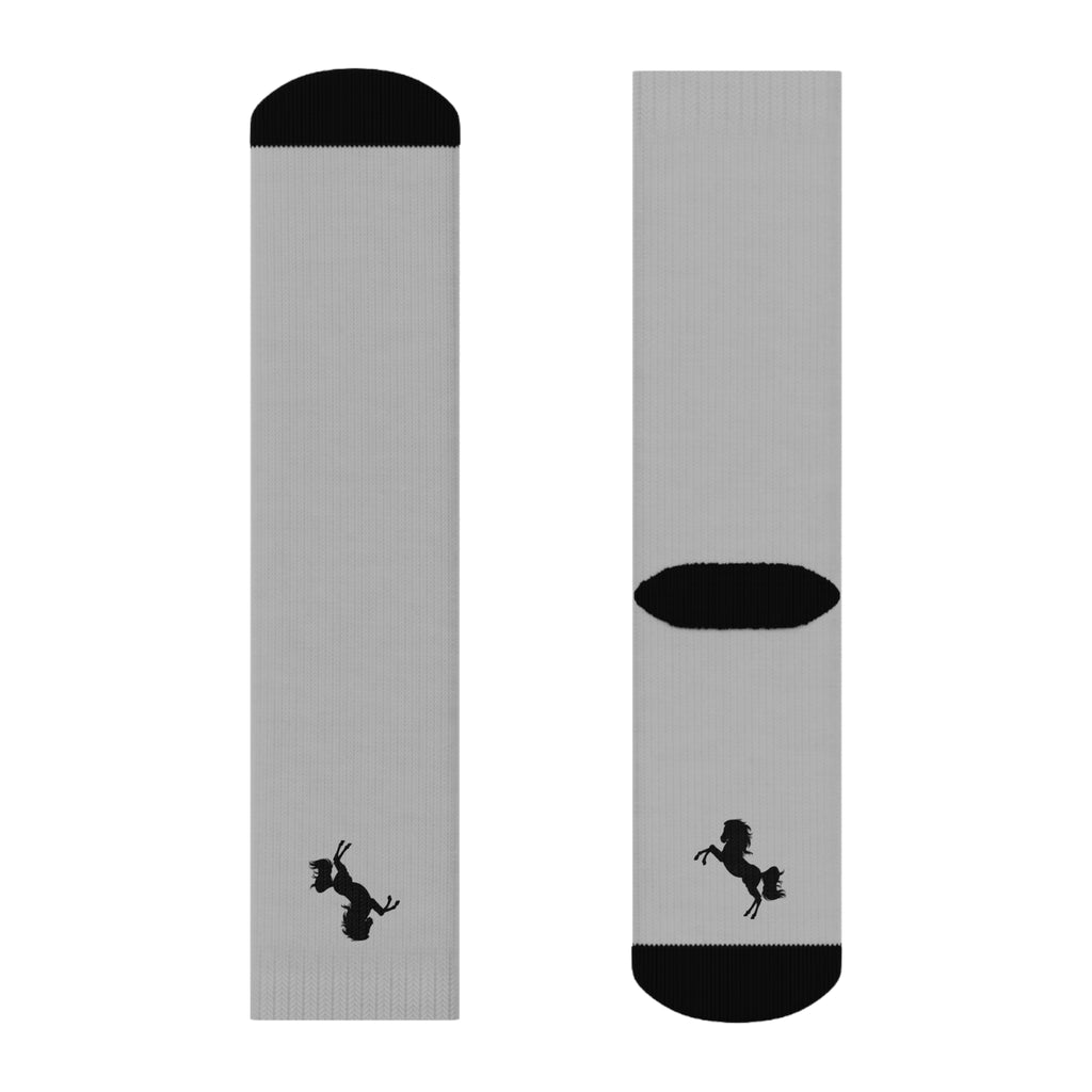 Unicorn & Rabbit Crew Socks — Whimsical Minimalist Animal Crew Socks