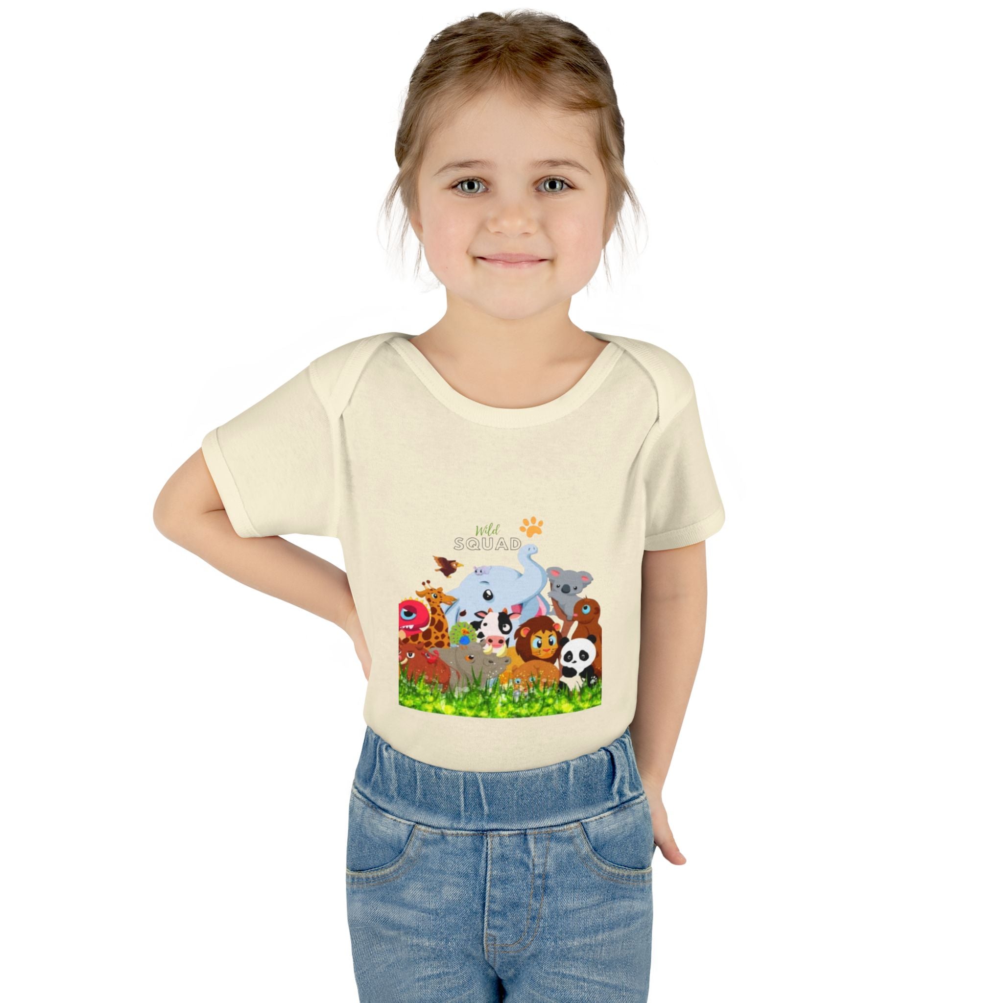 Cute Animal Print Infant Bodysuit - Adorable Baby Gift