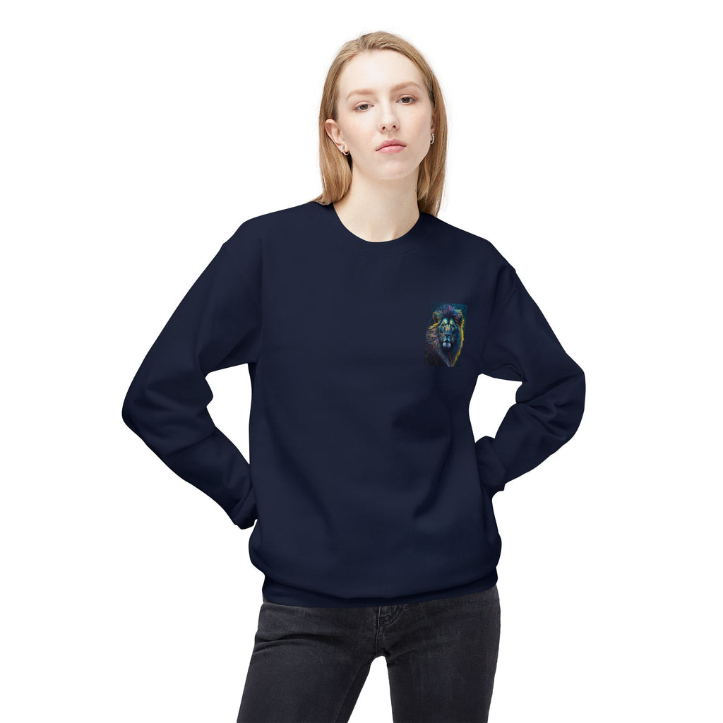 Vibrant Lion Crewneck Sweatshirt, Cozy Fleece Sweatshirt for Animal Lovers, Gift for Wildlife Enthusiasts, Stylish Casual Wear, [...]