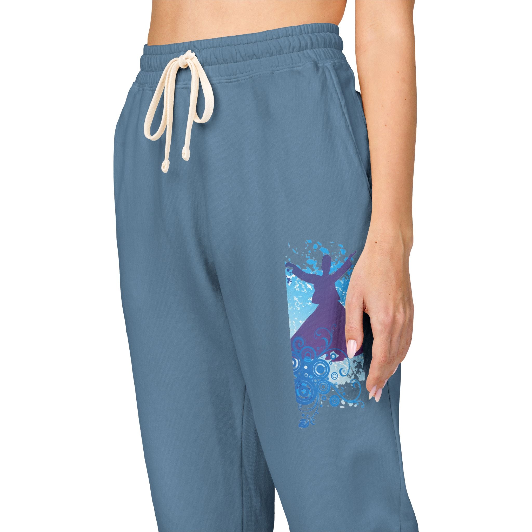 Garment-Dyed Fleece Sweatpants for Relaxation, Cozy Lounge Wear, Everyday Comfort, Gift for Chill Days, Perfect for Home and Travel