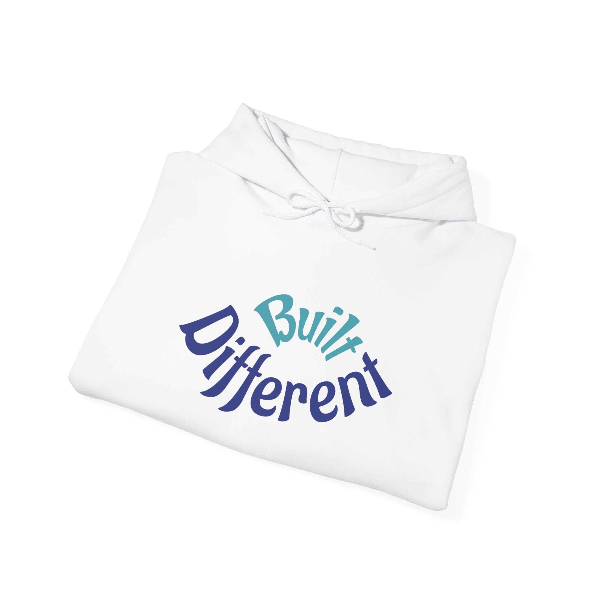 Unisex Heavy Blend Hooded Sweatshirt - Built Different, Cozy Hoodie, Trendy Sweatshirt, Gift for Him/Her, Casual Lounge Wear, Streetwear