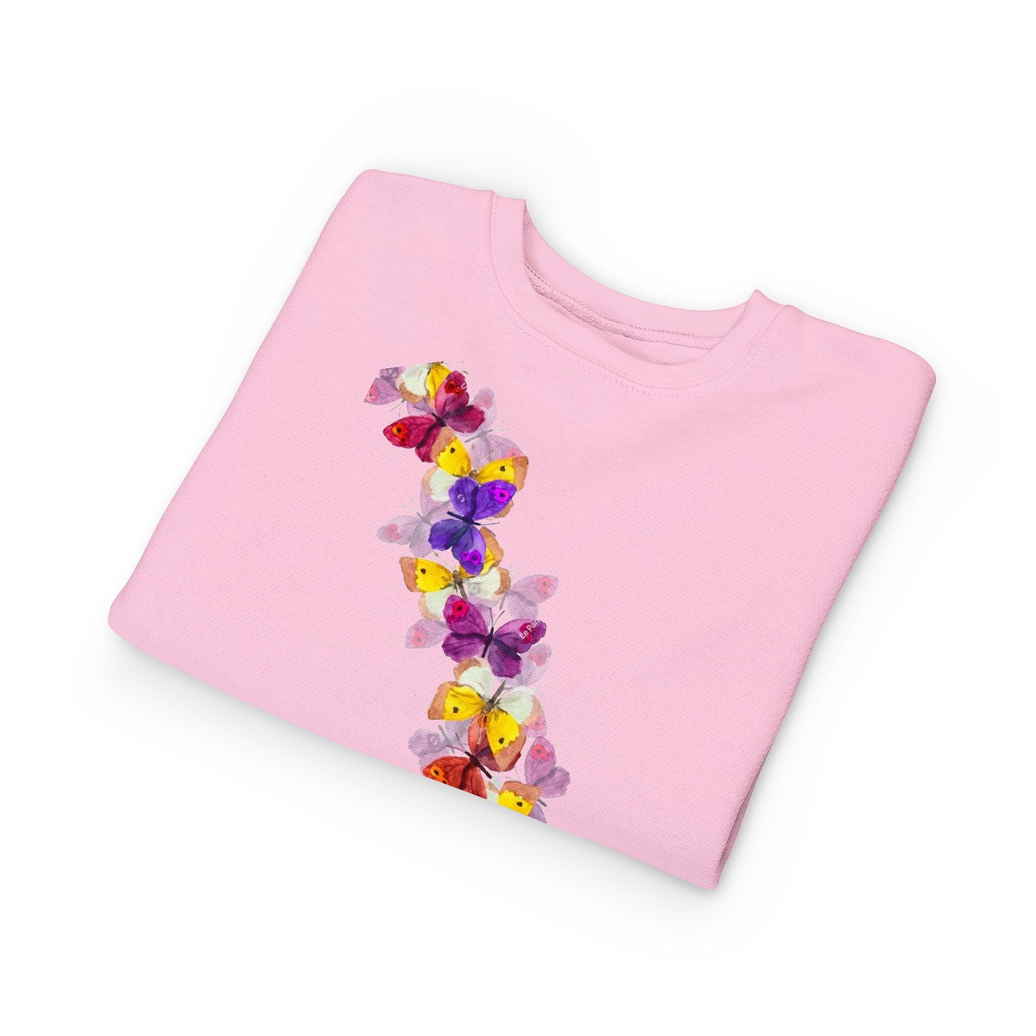 Toddler Sweatshirt — Orange Monarch Butterfly Crewneck (Cute Kids Nature Top)