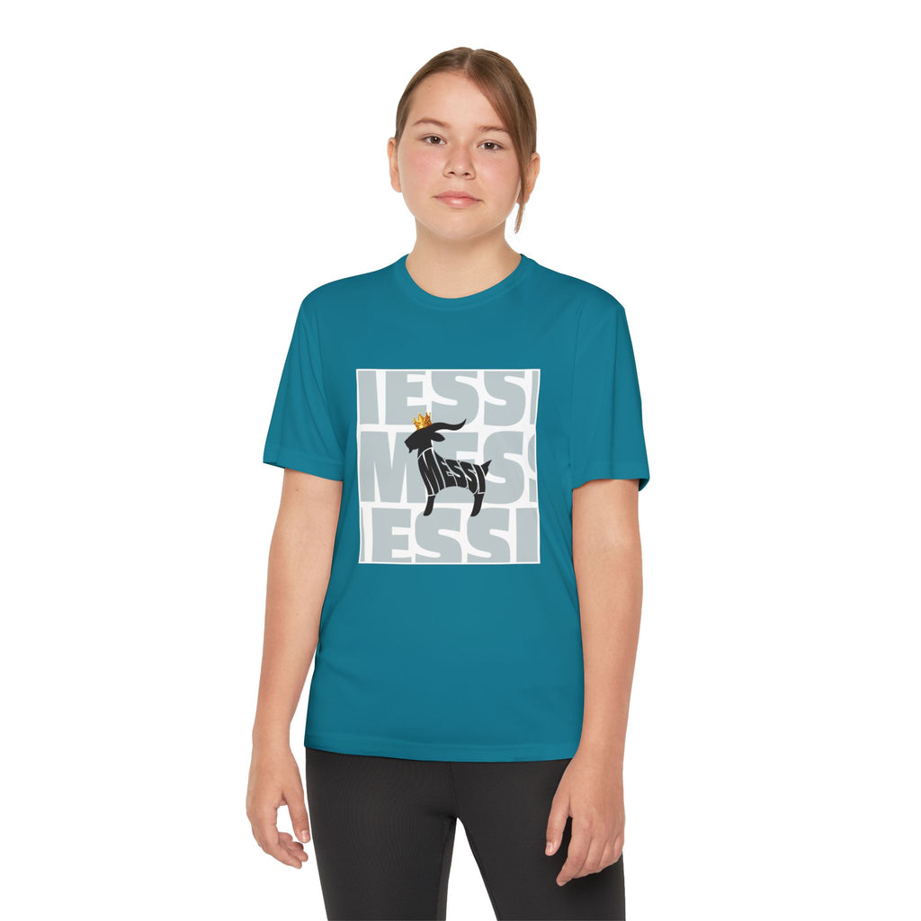 Youth Soccer Graphic Tee - Messi & GOAT Designs