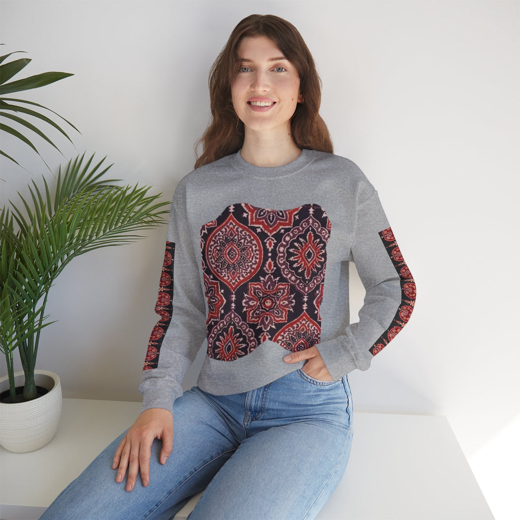 Stylish Boho Crewneck Sweatshirt - Cozy Layer, Unisex Fashion, Fall Essential, Unique Gift, Casual Lifestyle