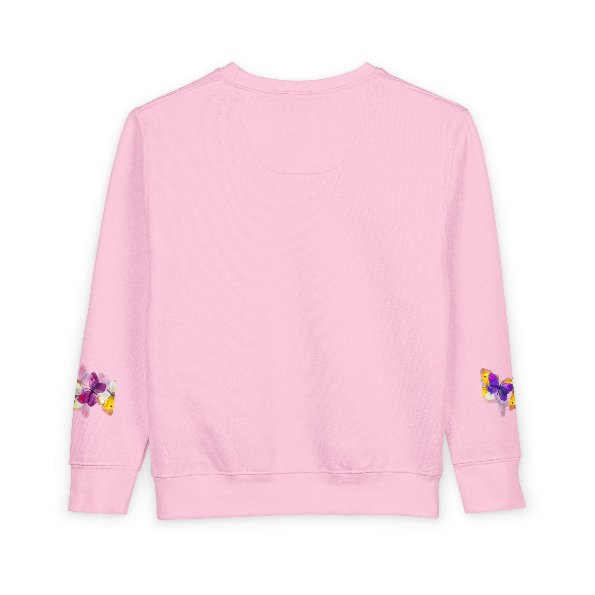 Toddler Sweatshirt — Orange Monarch Butterfly Crewneck (Cute Kids Nature Top)