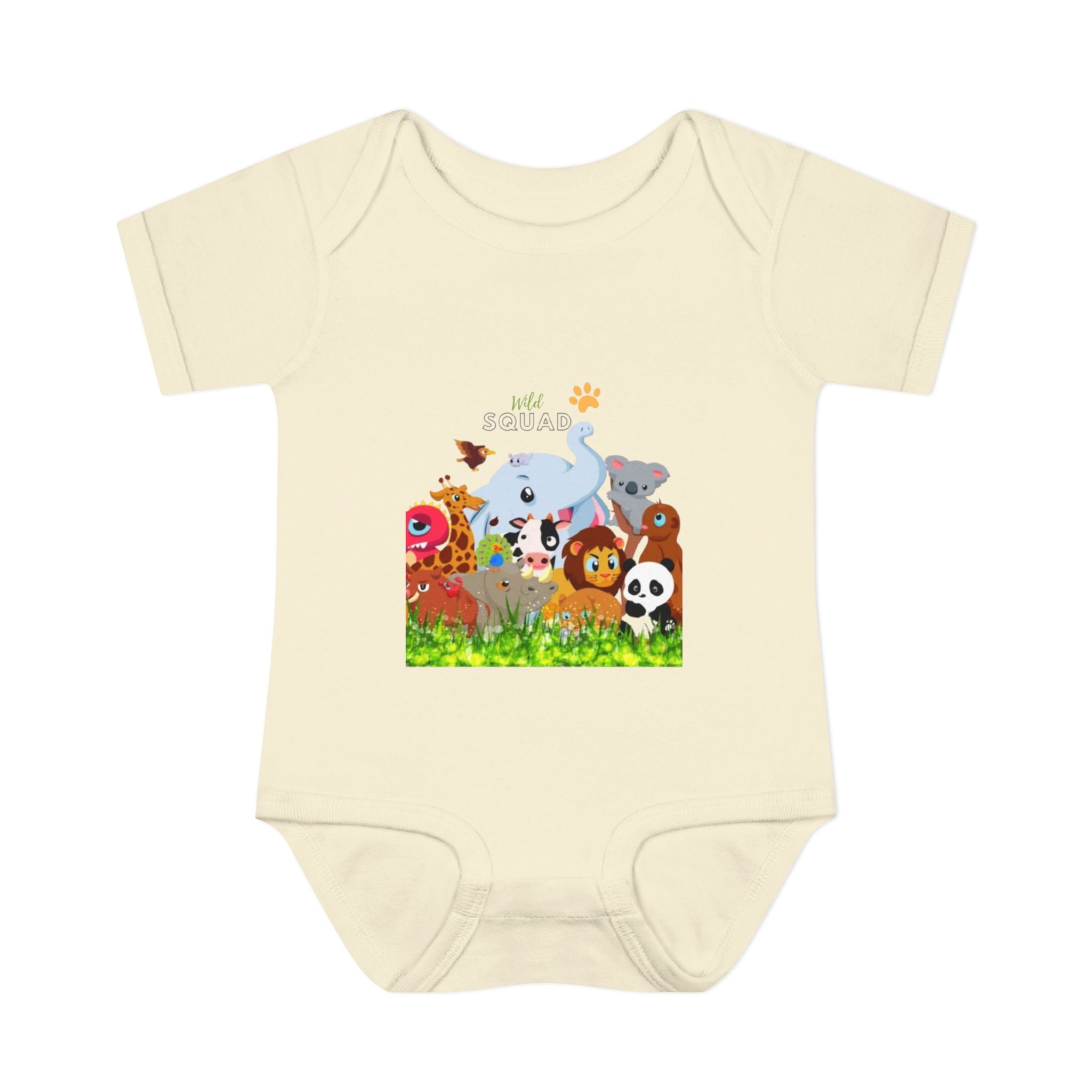 Cute Animal Print Infant Bodysuit - Adorable Baby Gift