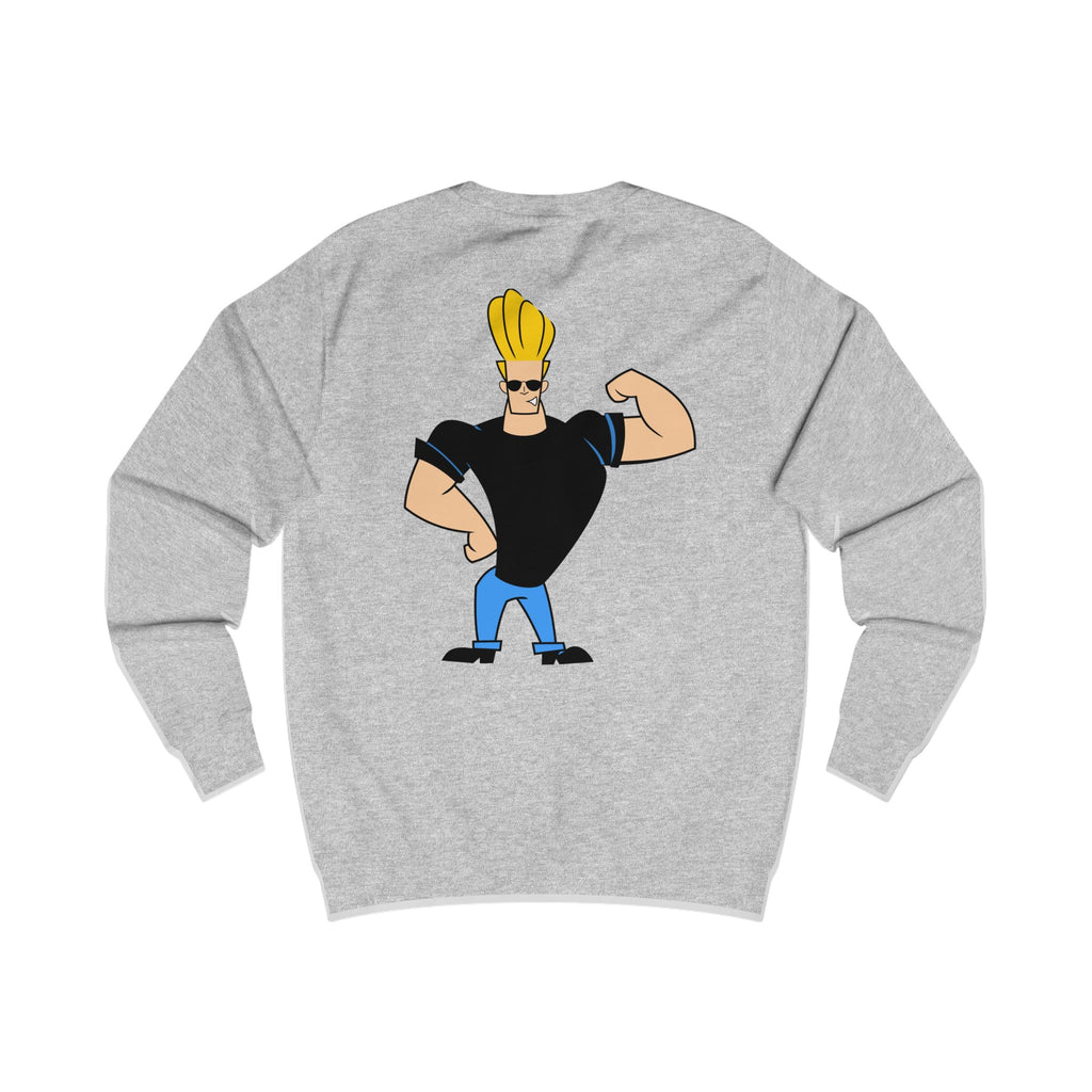 Trendy Johnny Bravo Sweatshirt, Pop Culture Apparel, Fun Graphic Top, Unisex Gift, Casual Wear, Conversation Starter