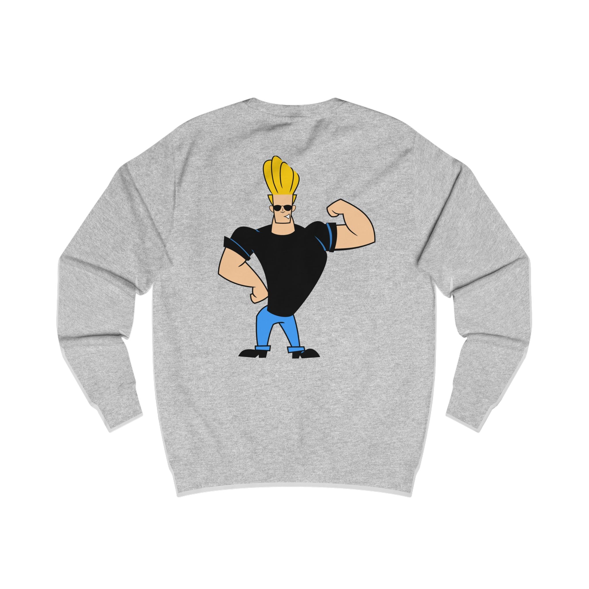 Trendy Johnny Bravo Sweatshirt, Pop Culture Apparel, Fun Graphic Top, Unisex Gift, Casual Wear, Conversation Starter
