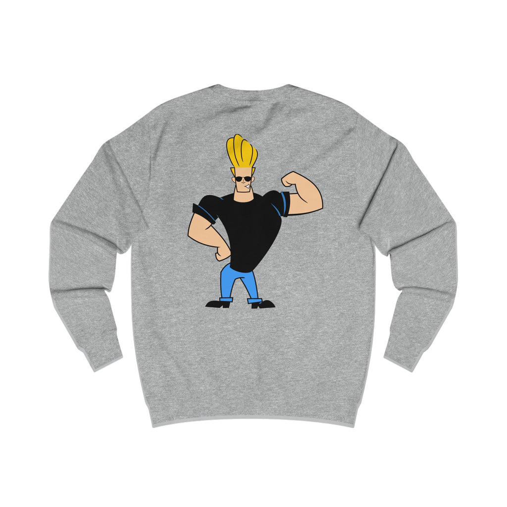 Trendy Johnny Bravo Sweatshirt, Pop Culture Apparel, Fun Graphic Top, Unisex Gift, Casual Wear, Conversation Starter