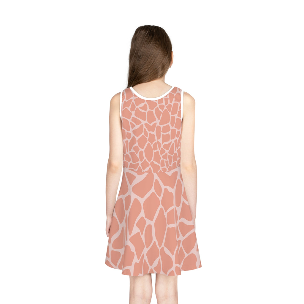 Girls' Giraffe Print Sundress - Fun & Stylish Summer Dress