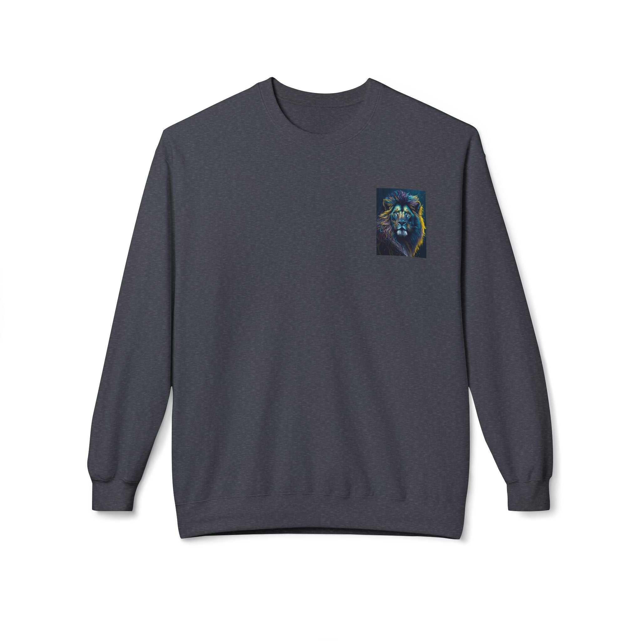 Vibrant Lion Crewneck Sweatshirt, Cozy Fleece Sweatshirt for Animal Lovers, Gift for Wildlife Enthusiasts, Stylish Casual Wear, [...]