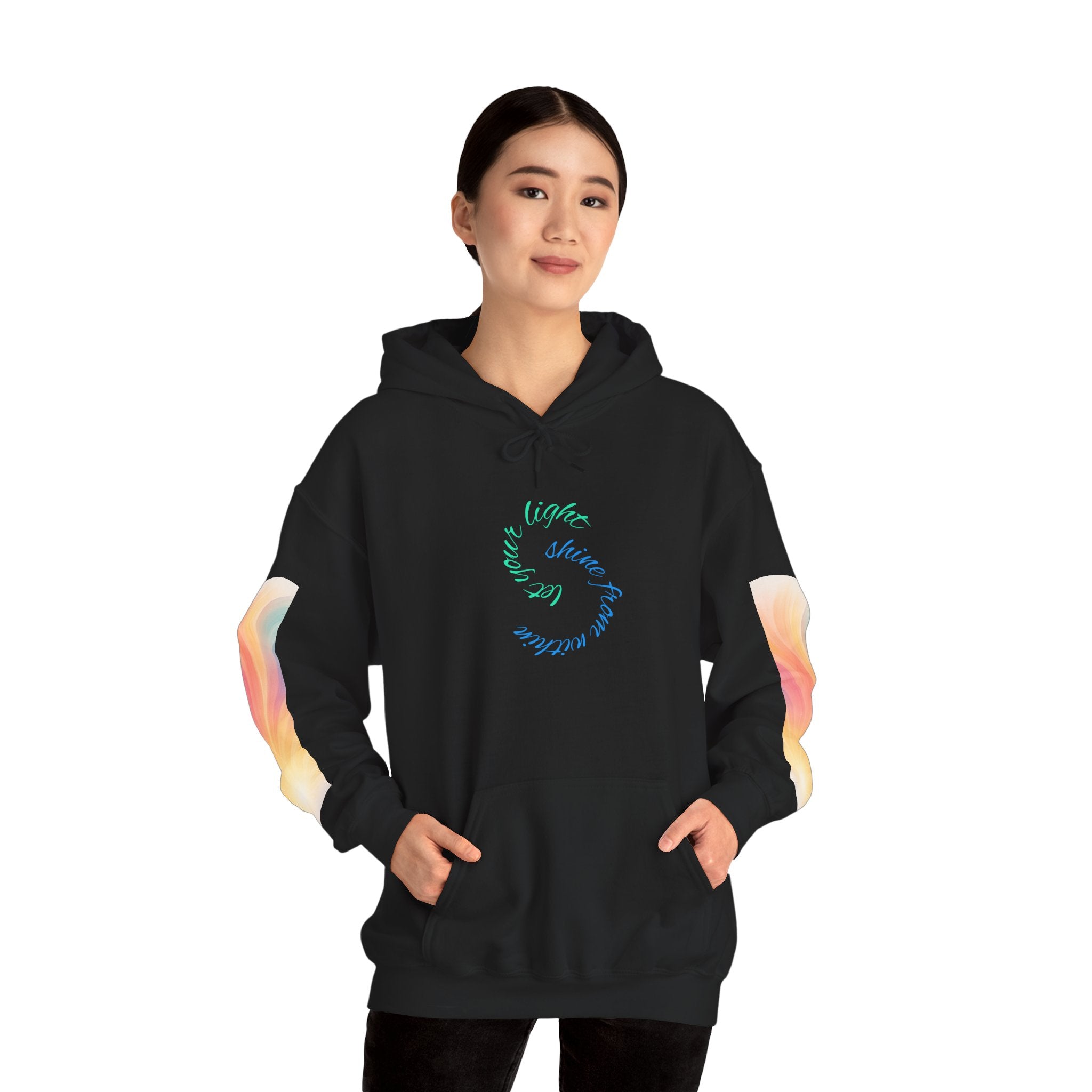 Vibrant Gradient Hooded Sweatshirt - Cozy Layer, Perfect for Casual Days, Gift for Art Lovers, Unisex Style, Spring Fashion, Everyday [...]