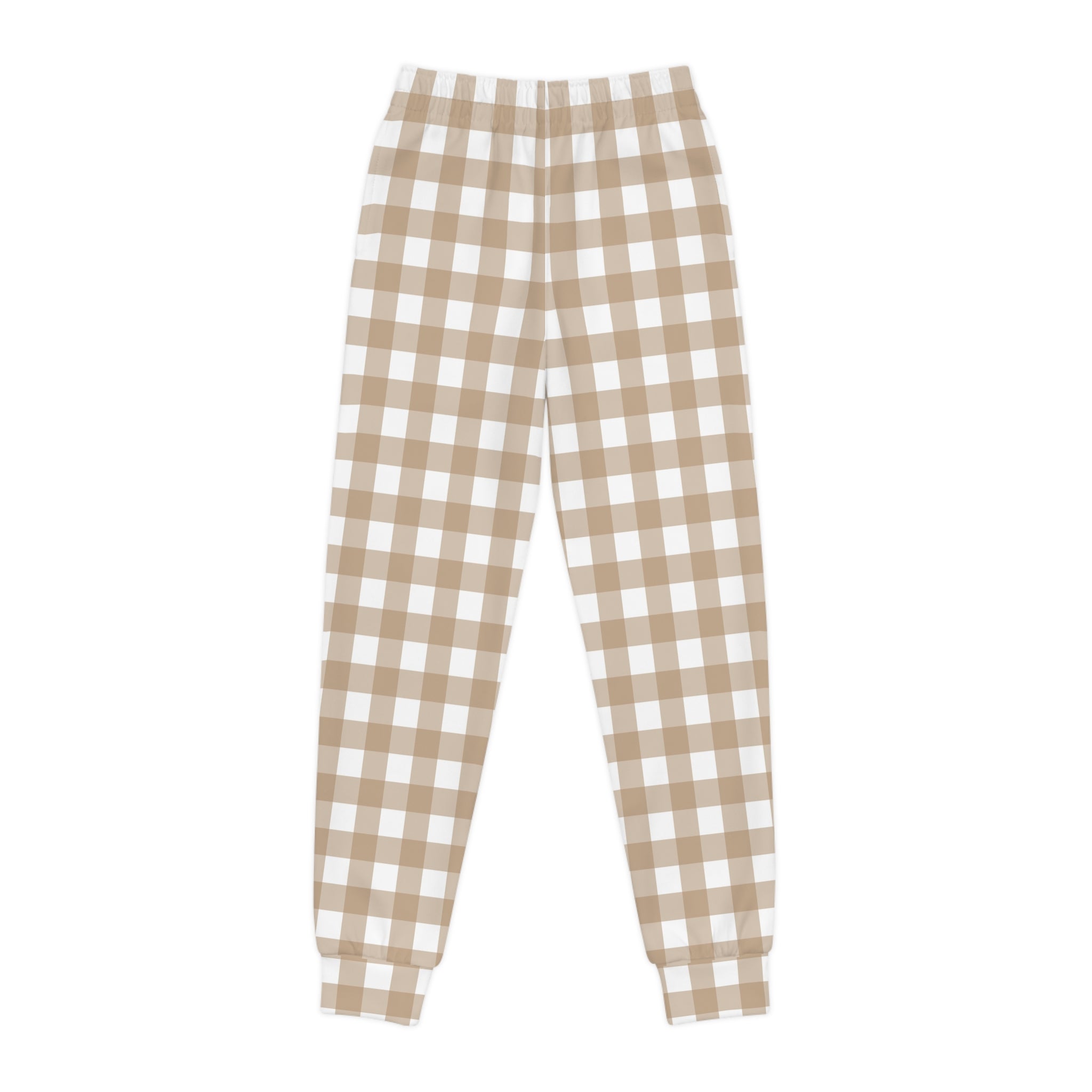 Youth Plaid Joggers - Cozy AOP Style for Casual Comfort
