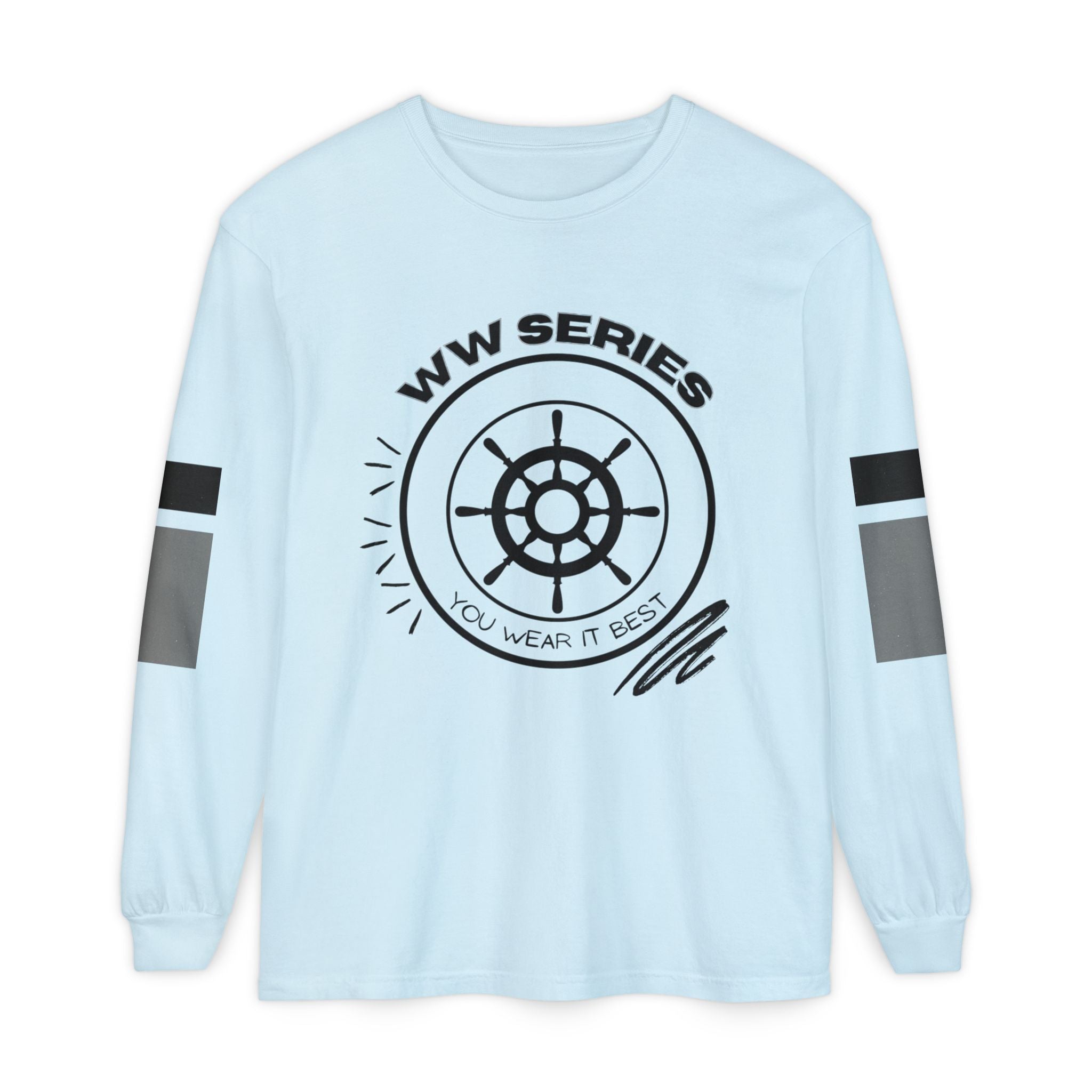 Stylish Unisex Long Sleeve Tee with WW Series Design, Casual Wear, Gift for Him/Her, Great for Parties, Summer Festivities