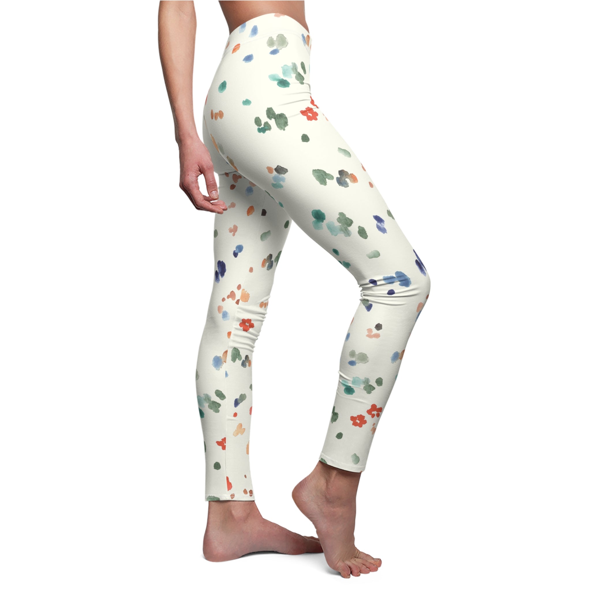 Women’s AOP Casual Leggings - Colorful Patterned Activewear for Everyday Comfort