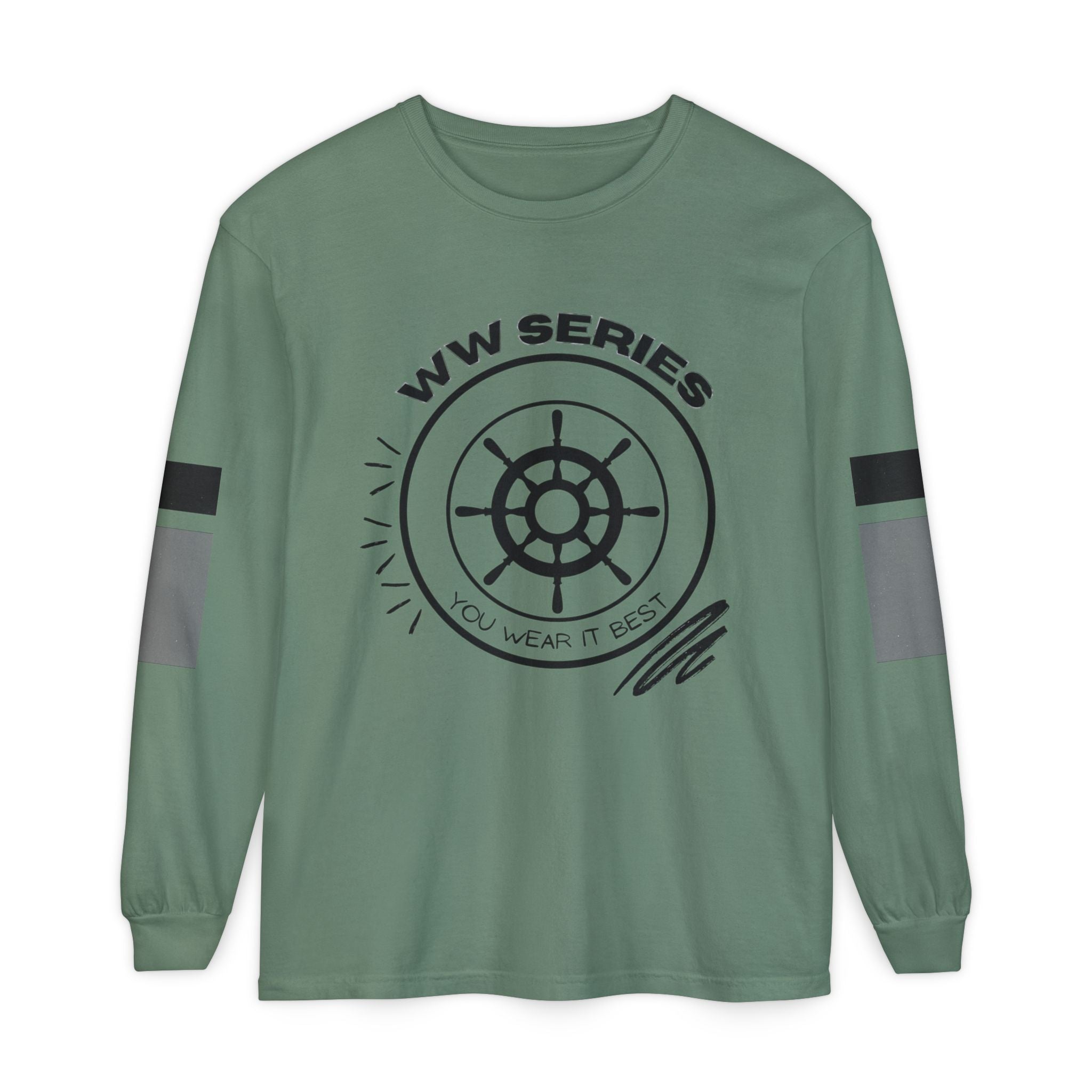 Stylish Unisex Long Sleeve Tee with WW Series Design, Casual Wear, Gift for Him/Her, Great for Parties, Summer Festivities