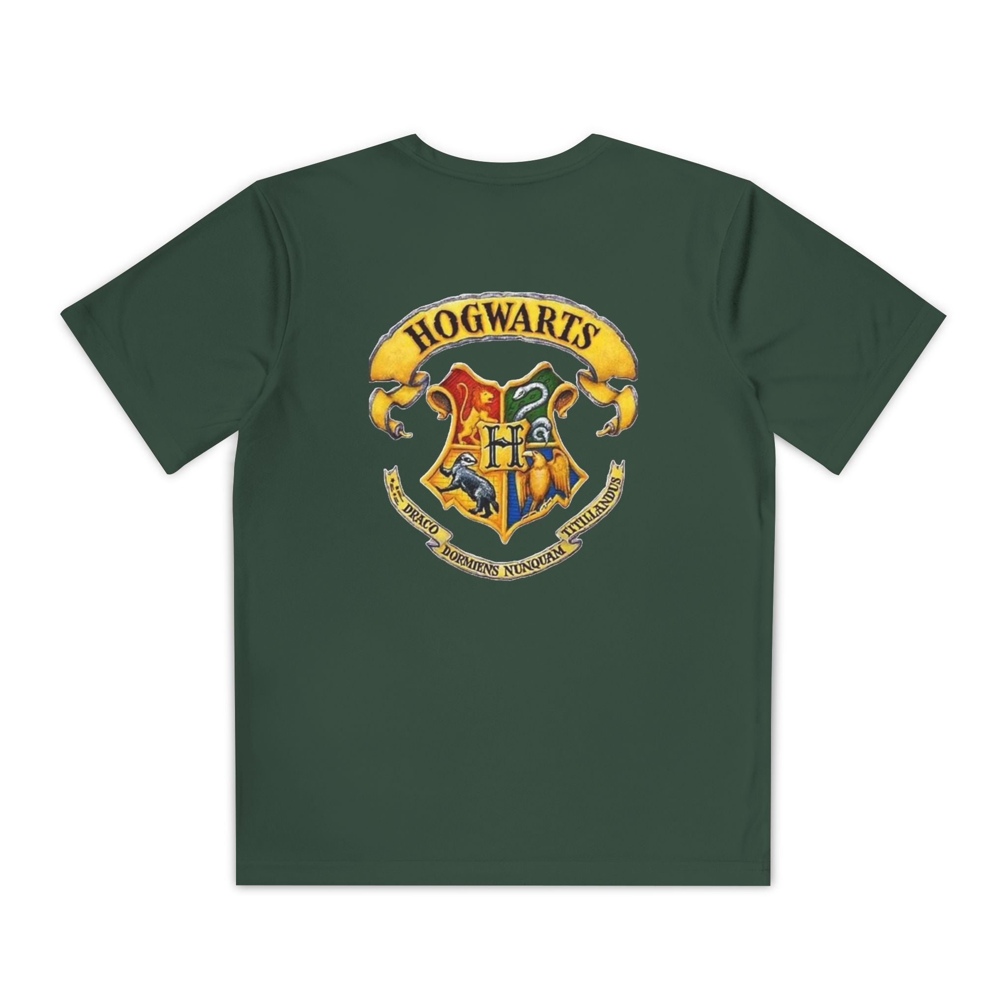 Harry Potter Youth Tee — Hogwarts Crest Back Graphic