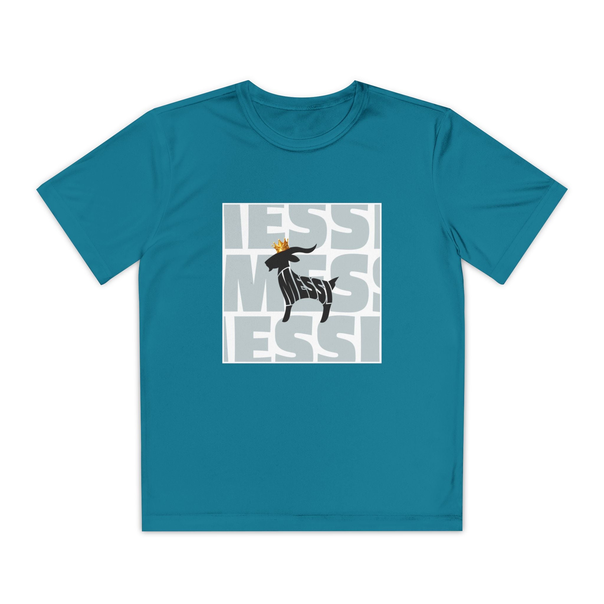 Youth Soccer Graphic Tee - Messi & GOAT Designs