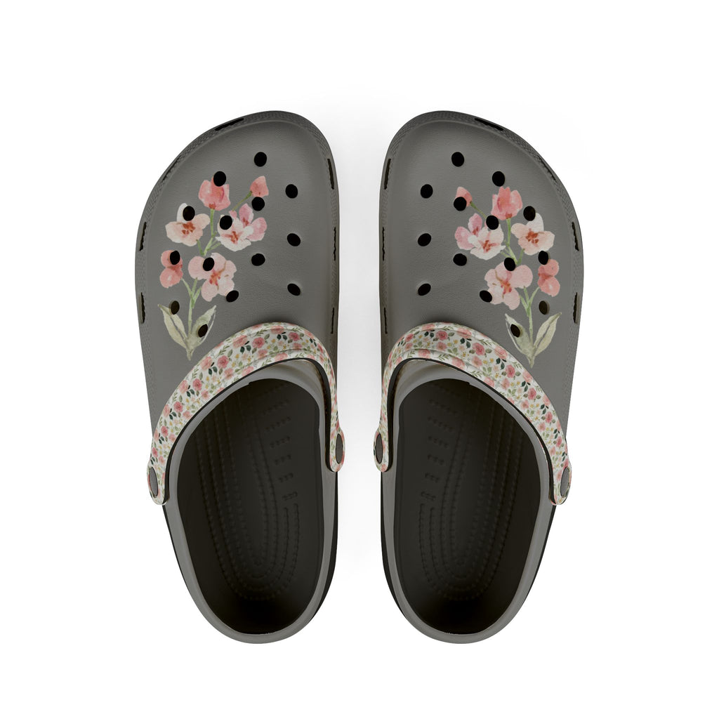 Floral EVA Foam Clogs - Comfortable Slip-On Shoes for Spring and Summer Adventures