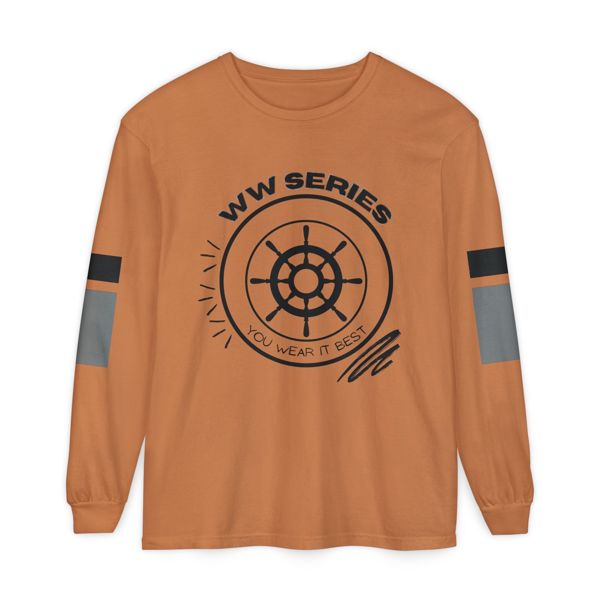 Stylish Unisex Long Sleeve Tee with WW Series Design, Casual Wear, Gift for Him/Her, Great for Parties, Summer Festivities