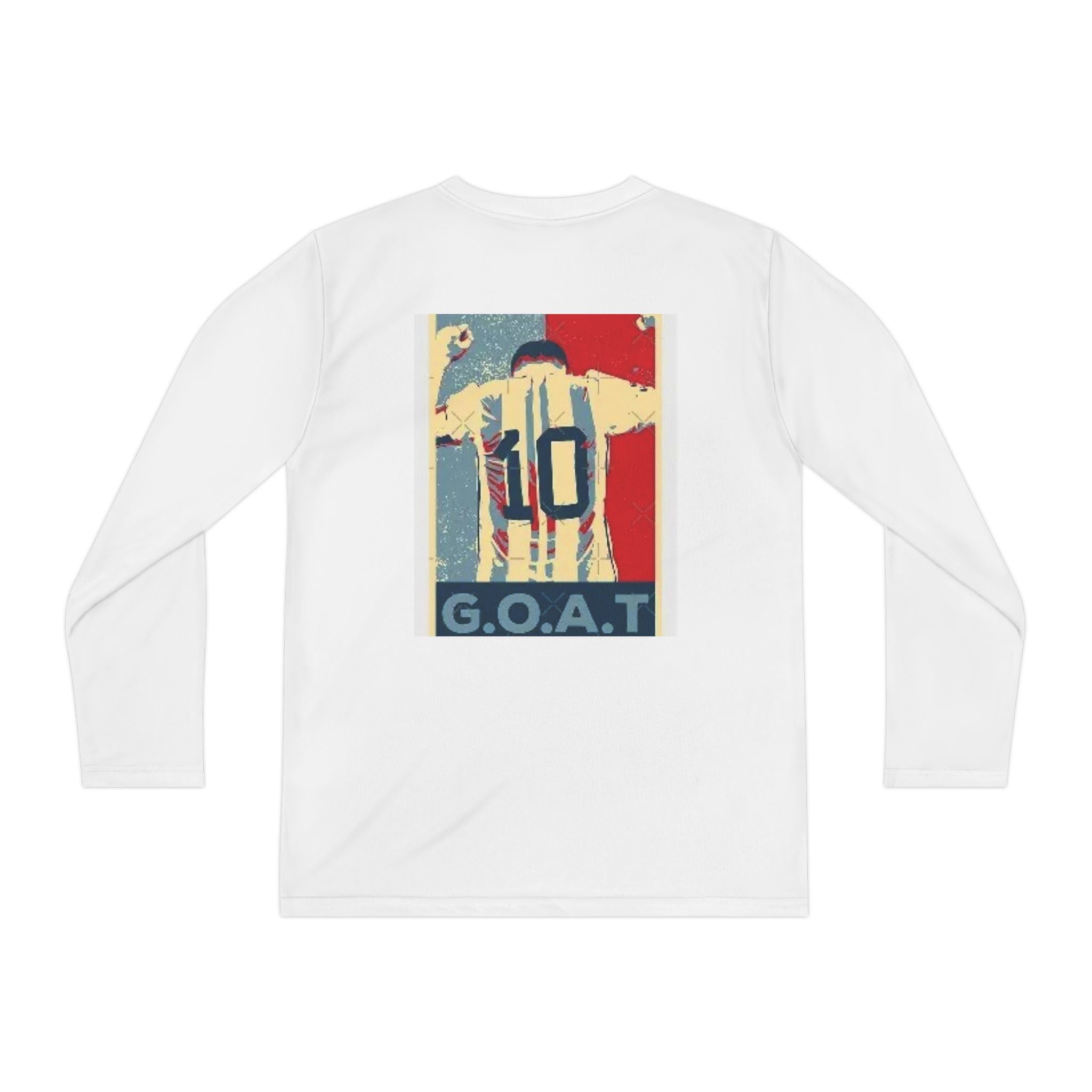 Youth Soccer Themed Long Sleeve Tee, Perfect for Sports Days & Birthdays, G.O.A.T. Inspired Shirt, Kid's Athletic Wear, Soccer Fan [...]