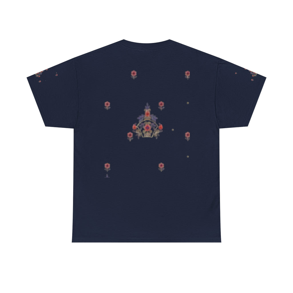Space Invader Floral Tee — Retro Pixel Shooter Graphic T‑Shirt