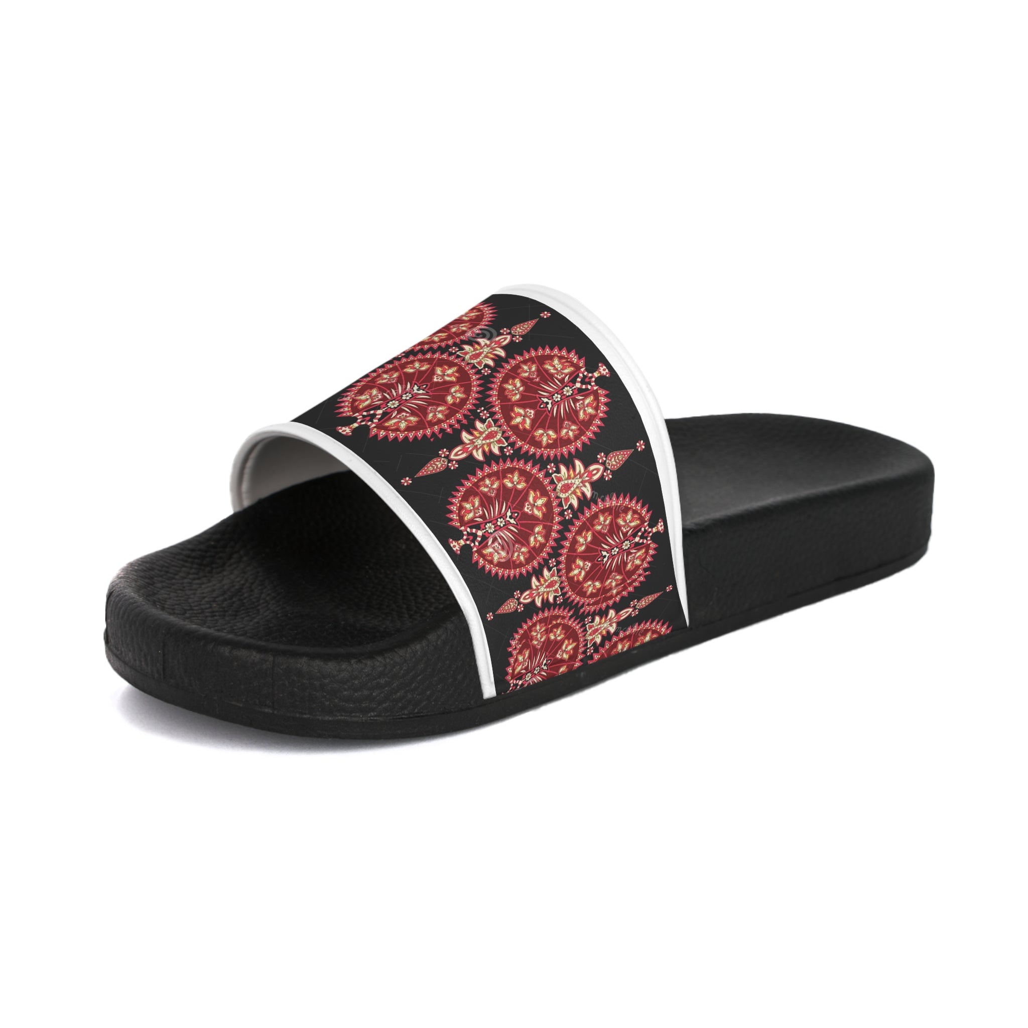Bohemian Floral Women's Slide Sandals, Slip-On Shoes, Summer Footwear, Festival Sandals, Beach Shoes, Casual Wear