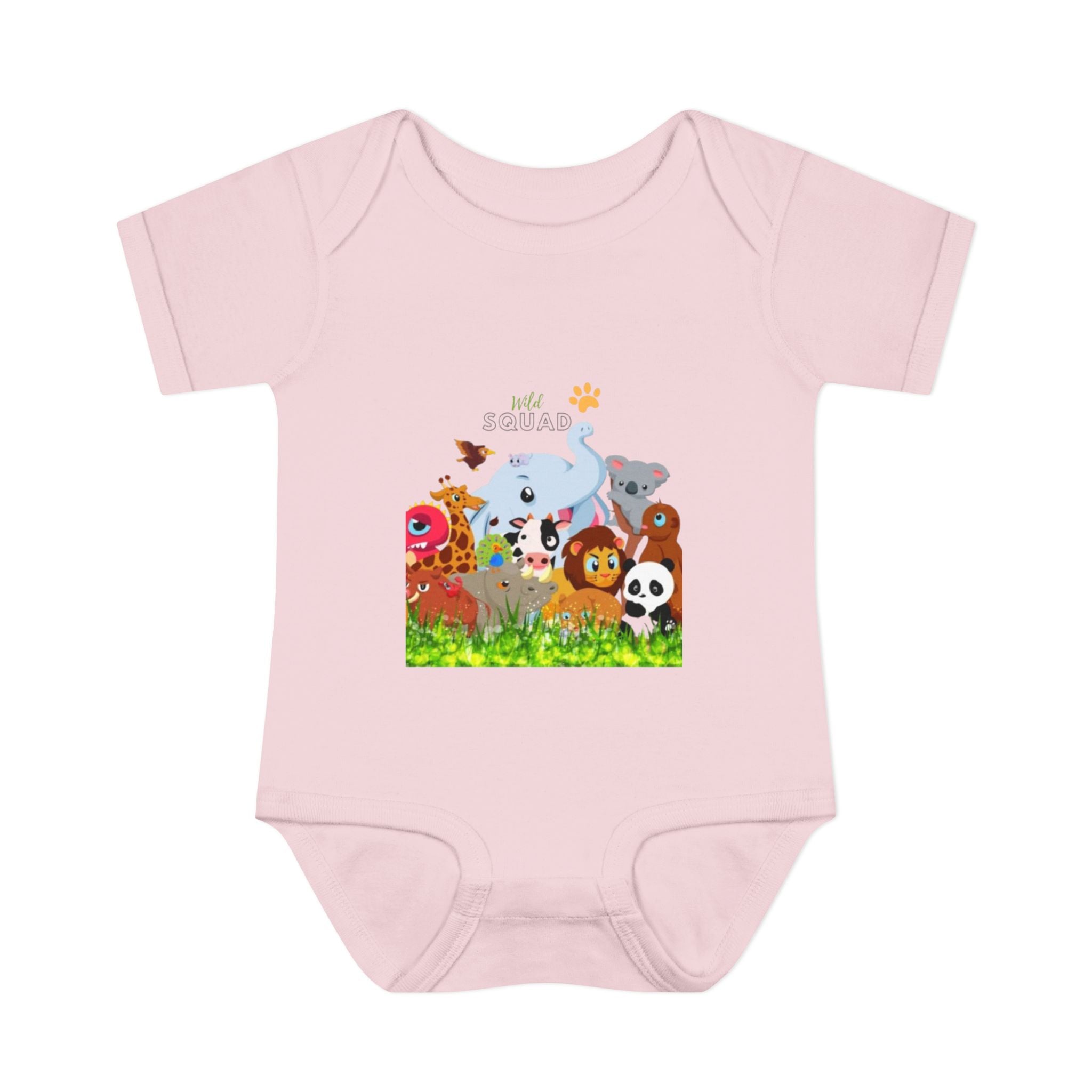 Cute Animal Print Infant Bodysuit - Adorable Baby Gift