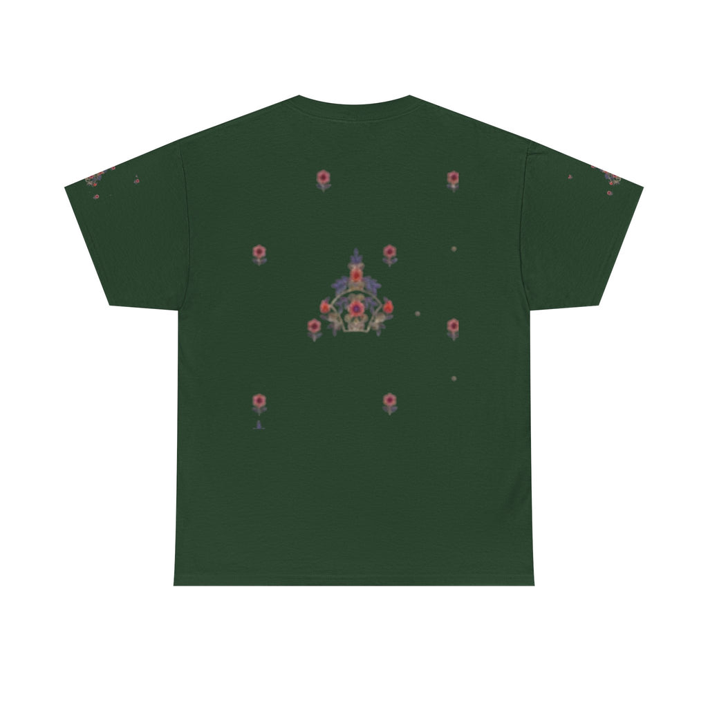 Space Invader Floral Tee — Retro Pixel Shooter Graphic T‑Shirt