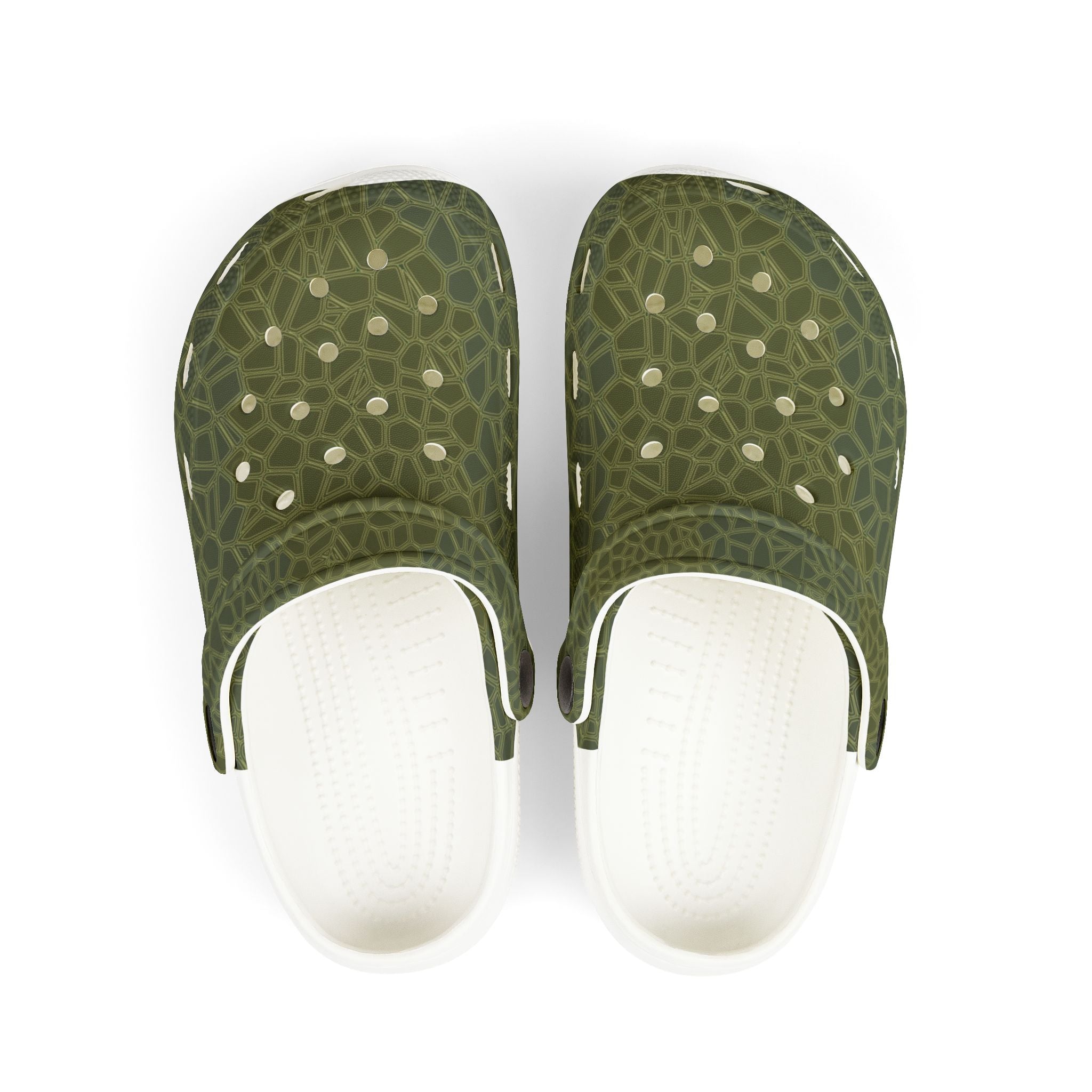 Kids' Green Camouflage EVA Foam Clogs – Comfortable & Fun Footwear for Playtime
