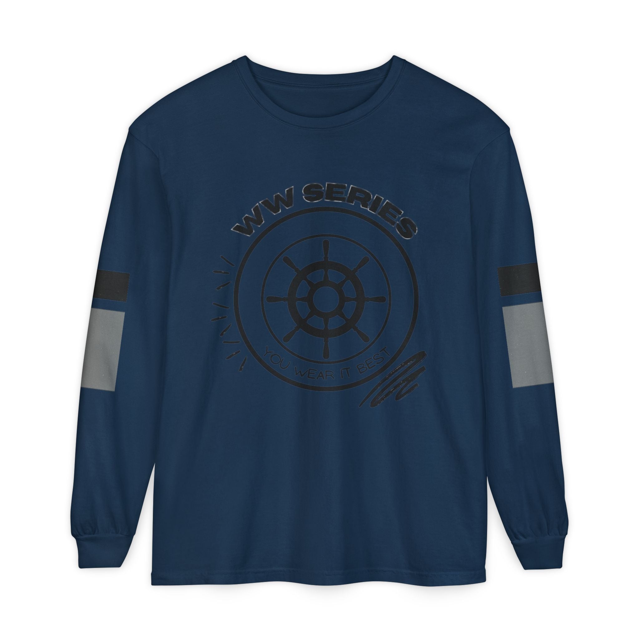 Stylish Unisex Long Sleeve Tee with WW Series Design, Casual Wear, Gift for Him/Her, Great for Parties, Summer Festivities