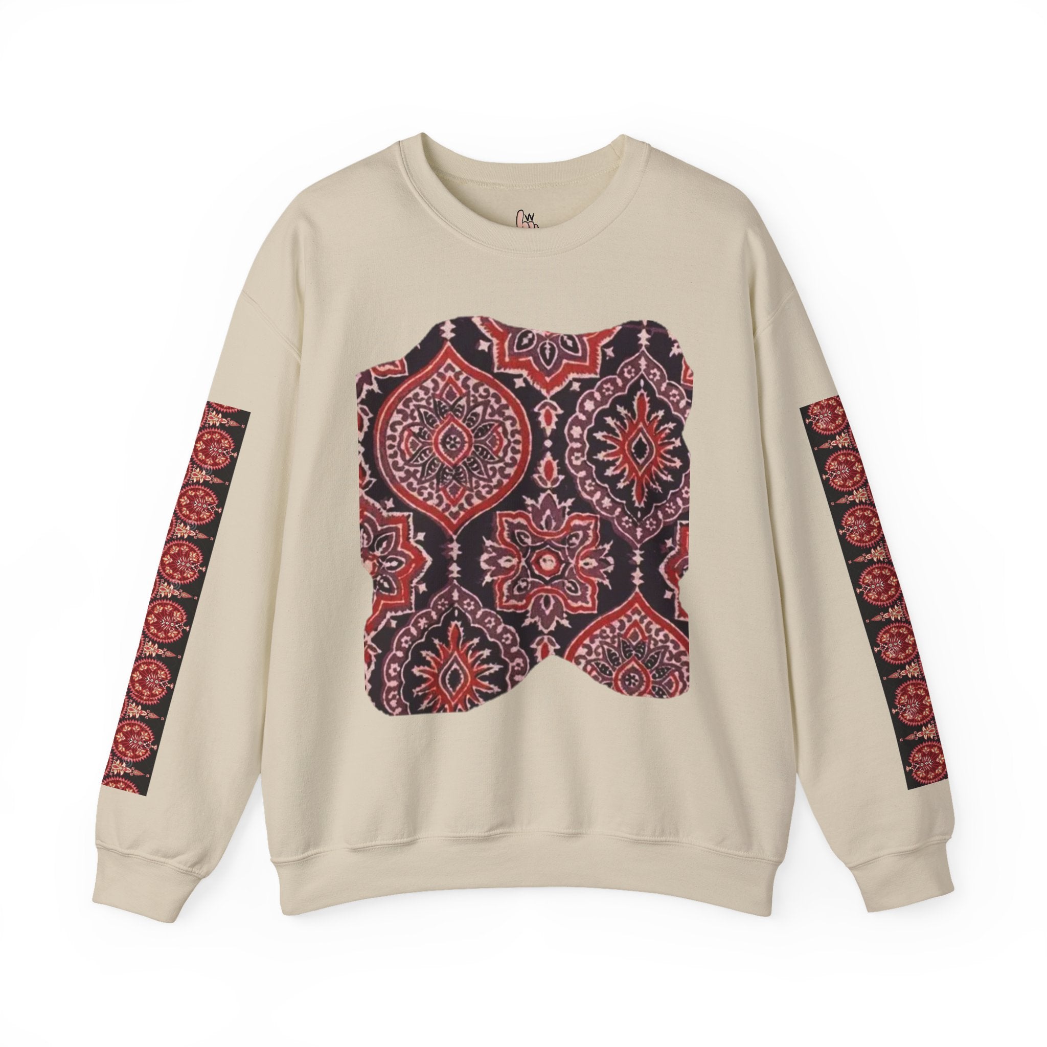 Stylish Boho Crewneck Sweatshirt - Cozy Layer, Unisex Fashion, Fall Essential, Unique Gift, Casual Lifestyle