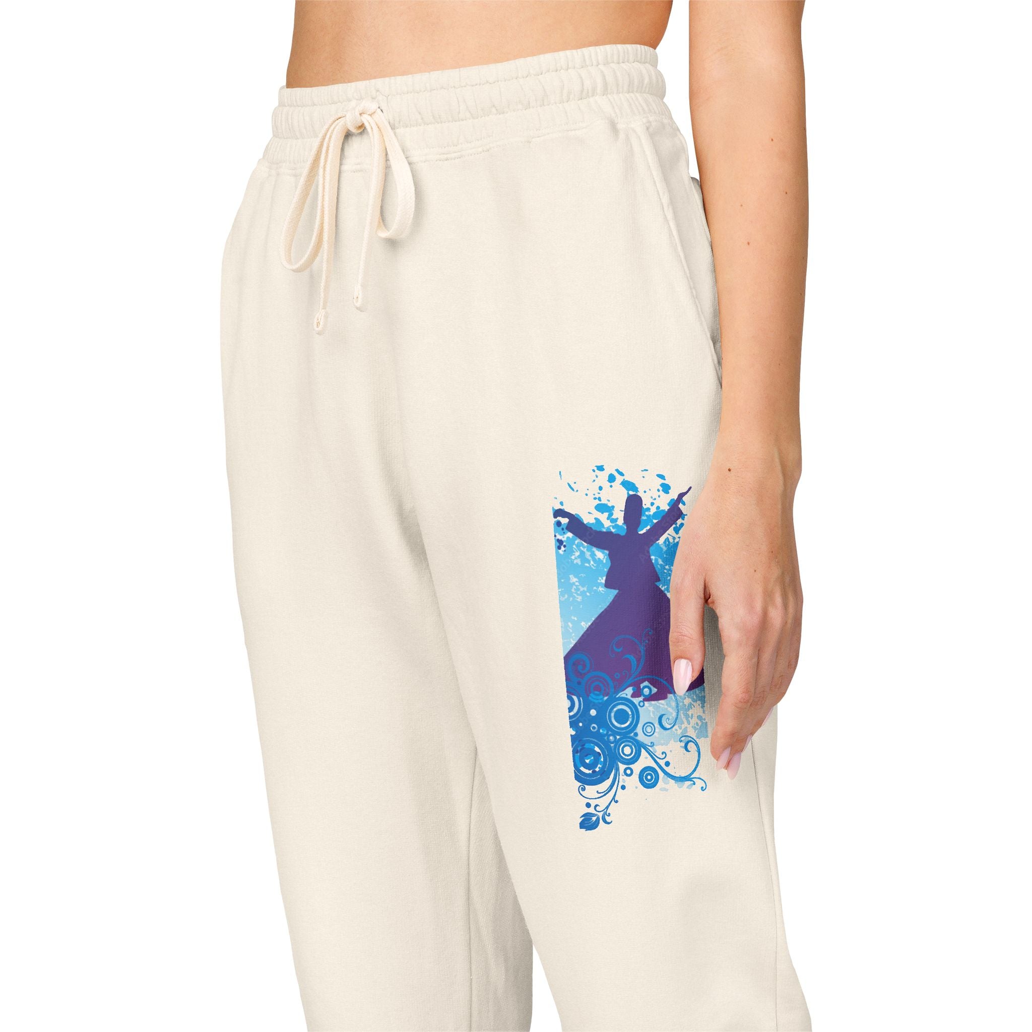 Garment-Dyed Fleece Sweatpants for Relaxation, Cozy Lounge Wear, Everyday Comfort, Gift for Chill Days, Perfect for Home and Travel